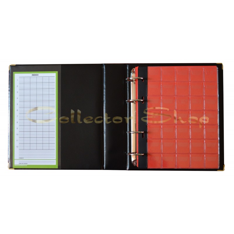 Collector Coin Album – Green – Holds 300 Mixed Size Coins – Book Folder With Case