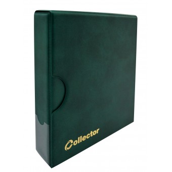 Green Coin Album in Case for 221 Mix Size Coins Collector
