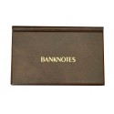 Brown Banknotes Album with 20 pages 11x19cm Large Pocket Size 