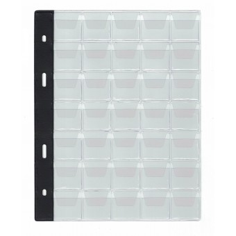 10 pages for coins album - 27x27mm - TYPE 35