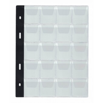 10 pages for coins album - 35x40mm - TYPE 20