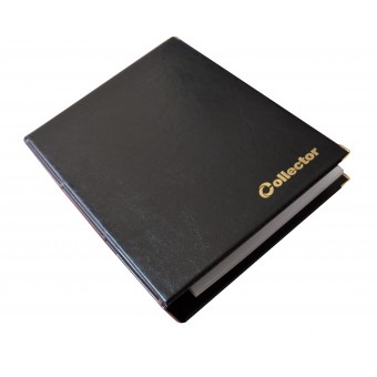 Black Collector Album for Banknotes Notes Banknote Folder Book with 15 Pages Sleeves
