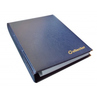 Blue Collector Album for Banknotes Notes Banknote Folder Book with 15 Pages Sleeves