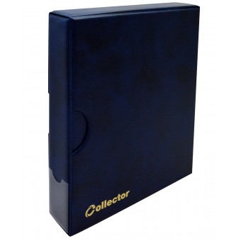 Blue Banknote Album in Case Folder Book 10 banknotes pages sleeves BIG CAPACITY