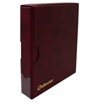Red Banknote Album in Case Folder Book 15 banknotes pages sleeves BIG CAPACITY
