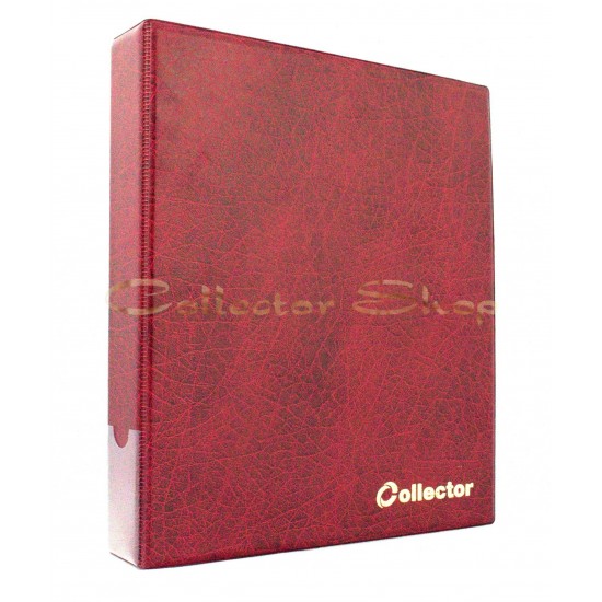 Red Collector Album for Banknotes Notes Banknote Folder Book with 15 Pages Sleeves