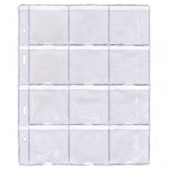 10 pages for holder album - 50x50mm - TYPE SCH H12 (Please be aware of the pages size)