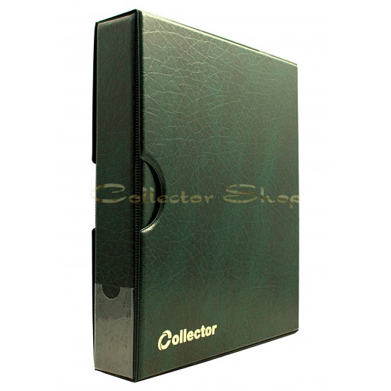 Green Banknote Album in Case Folder Book 10 banknotes pages sleeves BIG CAPACITY
