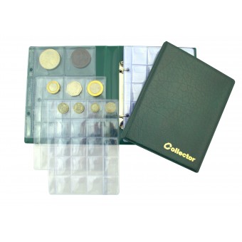 Green Small Collector Coin Album for 126 Mix Sizes Coins Folder Book - Best Quality 