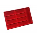 Red Tray for 9 Coins Coin Medals Medal Transparent Cover 2 Size Spaces /PW