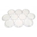 10 Coin Capsules 51mm 2" inches - for large coins or medals 2 oz - extra thick"